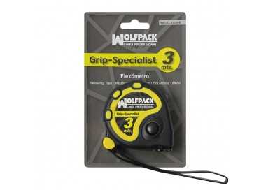 Flexometro 3 Metros Con Freno Wolfpack Grip Special