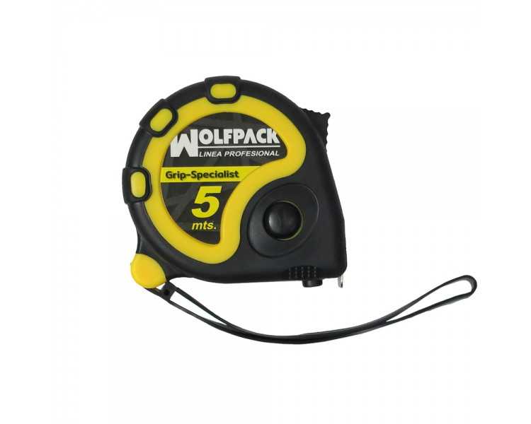 Flexometro 5 Metros Con Freno Wolfpack Grip Special
