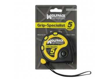 Flexometro 5 Metros Con Freno Wolfpack Grip Special
