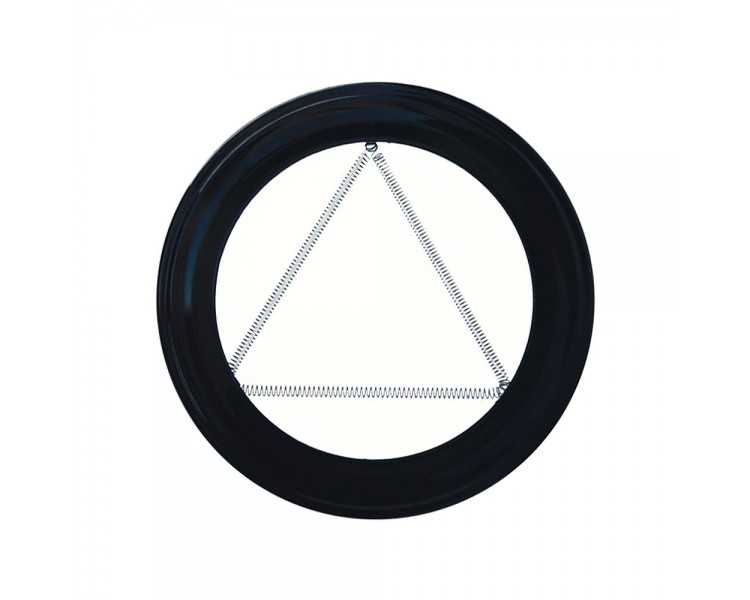 Plafon Embellecedor Estufa Pellet Vitrificado Negro 80 mm.