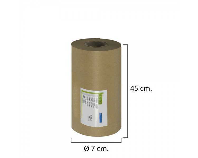 Papel Kraft 45 / 50 Gramos Rollo 45 cm. x 45 Metros