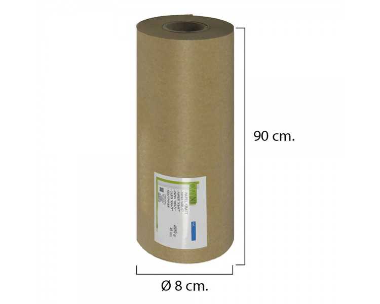 Papel Kraft 45 / 50 Gramos Rollo 90 cm. x 45 Metros