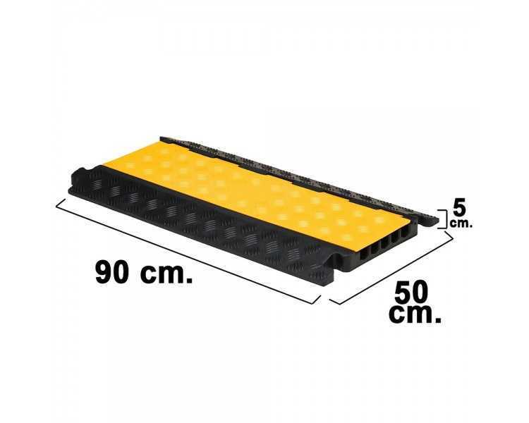 Pasacables Para Suelo 5 Canales 90x50x5 cm.
