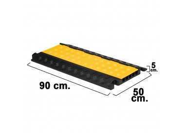 Pasacables Para Suelo 5 Canales 90x50x5 cm.