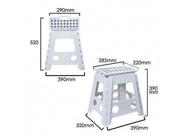 Taburete Plegable 29x22x39 cm.