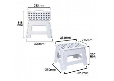 Taburete Plegable 29x22x22 cm.