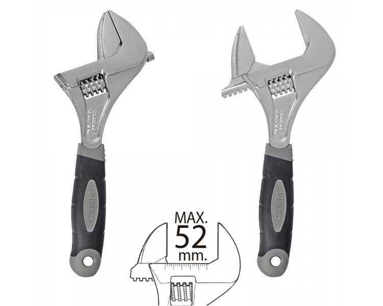 Llave Ajustable Gran Apertura 52 mm. medida 10"