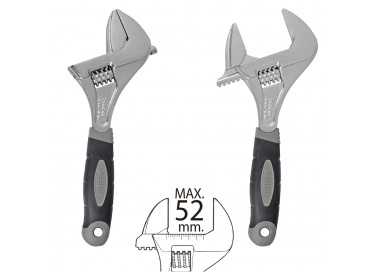 Llave Ajustable Gran Apertura 52 mm. medida 10"