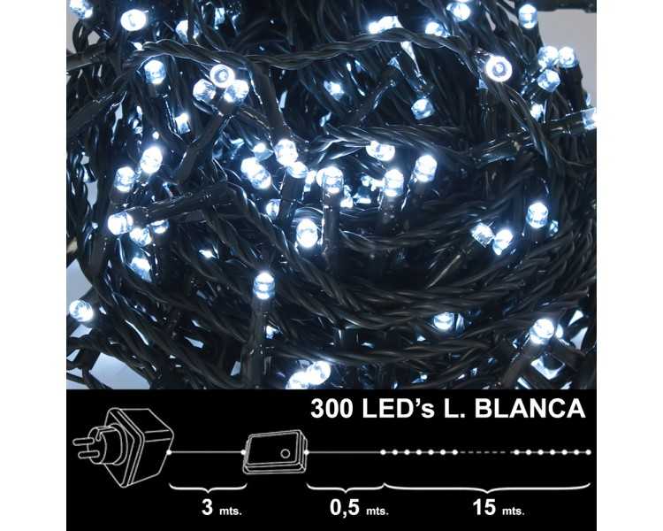 Luces Navidad 300 Leds Luz Blanca Interior / exterior (IP44)
