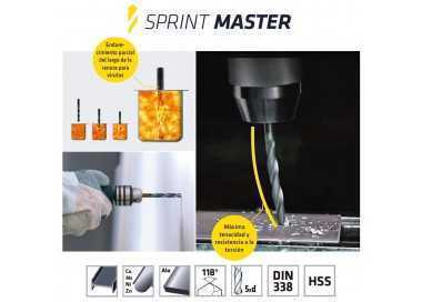 Broca Alpen Hss Sprint Master Ø 3,50 mm. (Blister 2 piezas)