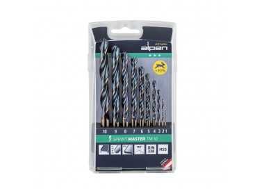 Estuche Brocas Alpen Hss Sprint Master  10 Piezas