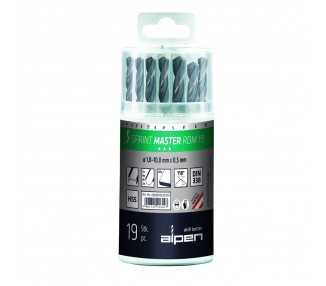 Estuche Brocas Alpen Hss Sprint Master  19 Piezas