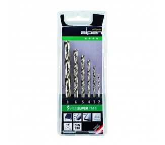 Estuche Brocas Alpen Hss Pro    6 Piezas