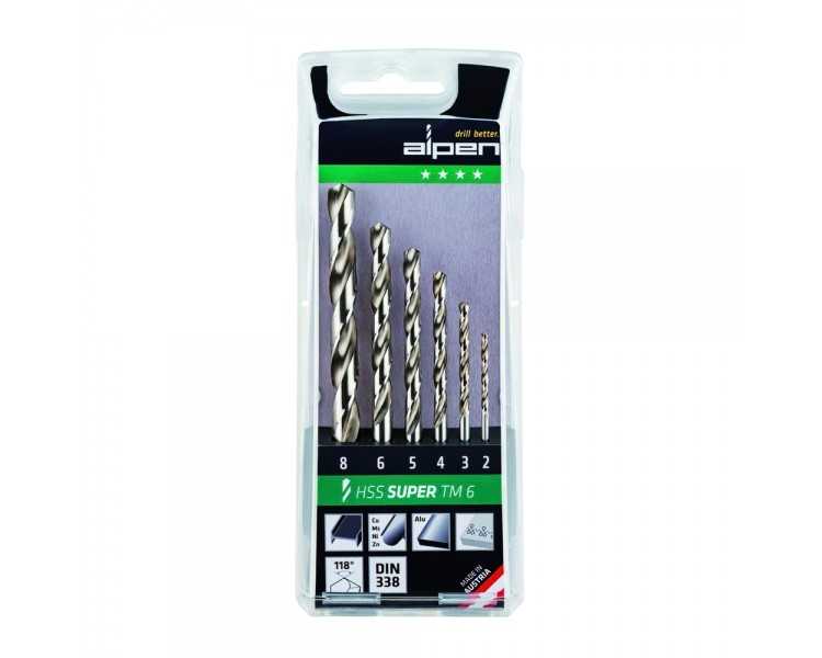Estuche Brocas Alpen Hss Pro    6 Piezas
