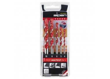 Estuche Brocas Alpen Multiusos / Universal Cilindrica   5 Piezas