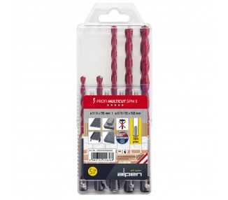Estuche Brocas Alpen Multiusos / Universal Sds Plus  5 piezas