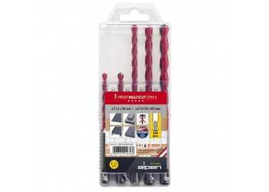 Estuche Brocas Alpen Multiusos / Universal Sds Plus  5 piezas