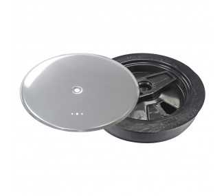 Tapa Bote Sifonico Pvc T 89 A Ø 110 mm. Con Aireador, Colo Inox.