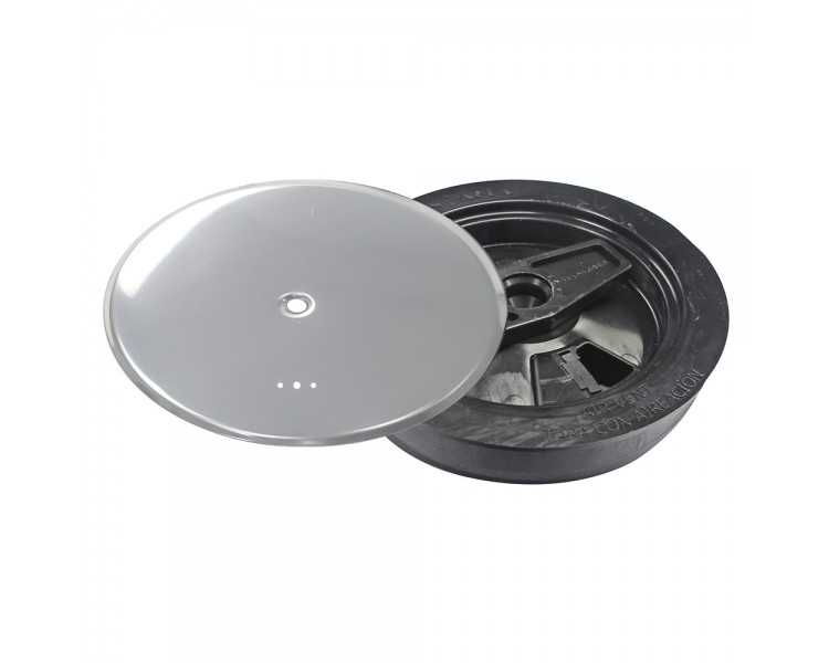 Tapa Bote Sifonico Pvc T 89 A Ø 110 mm. Con Aireador, Colo Inox.