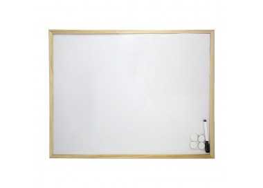 Pizarra Magnetica Blanca 45x60 cm. Con Rotulador y 4 Imánes