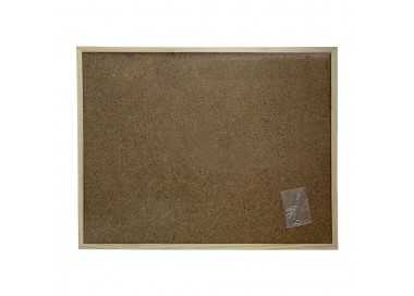 Corcho Pared 45x60 cm. Marco Madera Con 6 Chinchetas