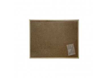 Corcho Pared 30x40 cm. Marco Madera Con 6 Chinchetas
