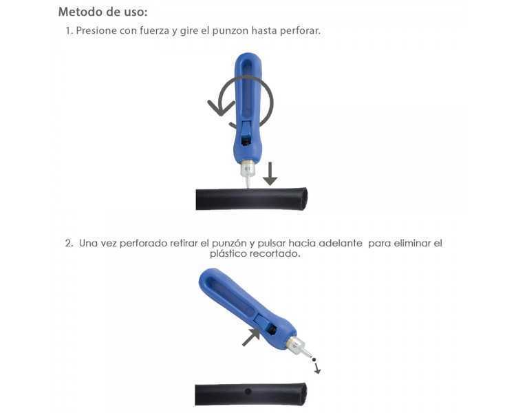Punzon Para Tubos de Riego / Goteros / Goteos Ø 3 mm.
