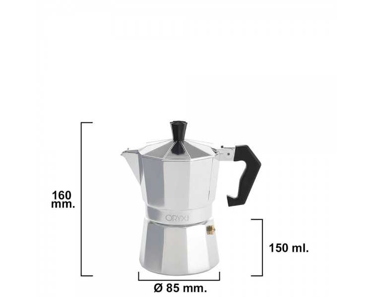 Cafetera Aluminio 3 Tazas (150 ml.) Classic