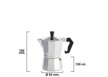 Cafetera Aluminio 3 Tazas (150 ml.) Classic