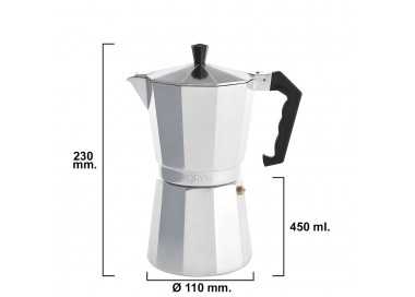 Cafetera Aluminio 9 Tazas (450 ml.) Classic