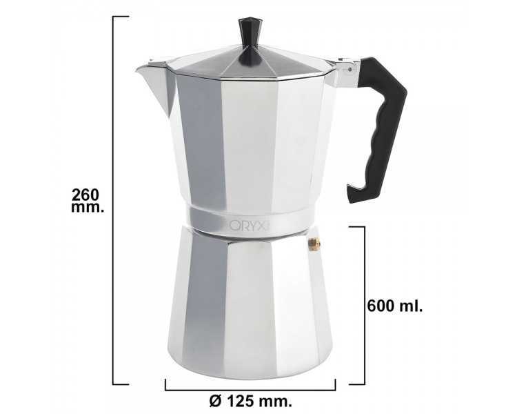 Cafetera Aluminio 12 Tazas (600 ml.) Classic