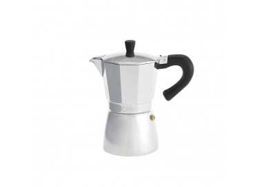 Cafetera Inducción Aluminio 6 Tazas (300 Ml.)