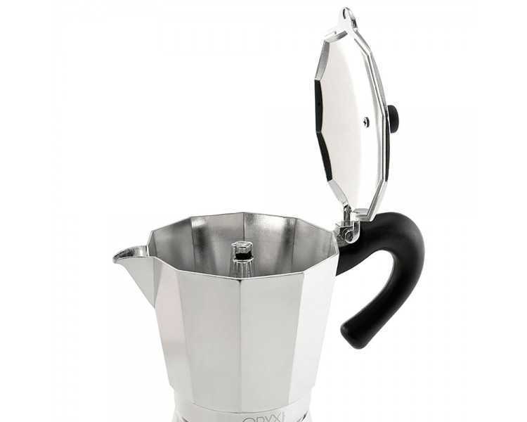 Cafetera Inducción Aluminio 6 Tazas (300 Ml.)