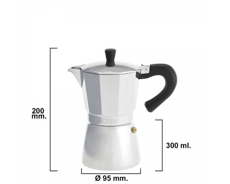 Cafetera Inducción Aluminio 6 Tazas (300 Ml.)
