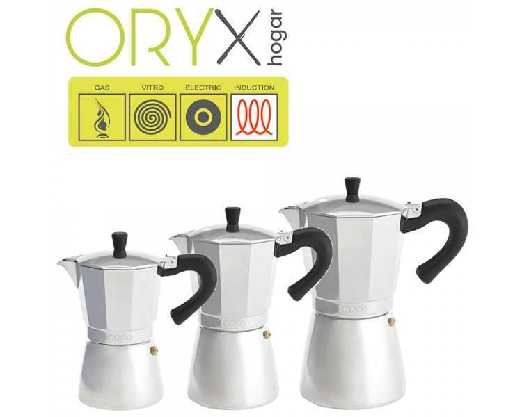 Cafetera Inducción Aluminio 6 Tazas (300 Ml.)