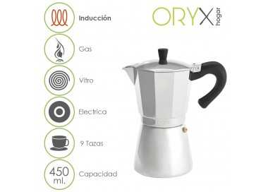 Cafetera Inducción Aluminio 9 Tazas (450 Ml.)