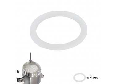 Junta Goma Silicona Cafetera Aluminio Classic / Inducción 2 Tazas (4 Unidades)
