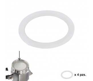 Junta Goma Silicona Cafetera Aluminio Classic / Inducción 6 Tazas (4 Unidades)