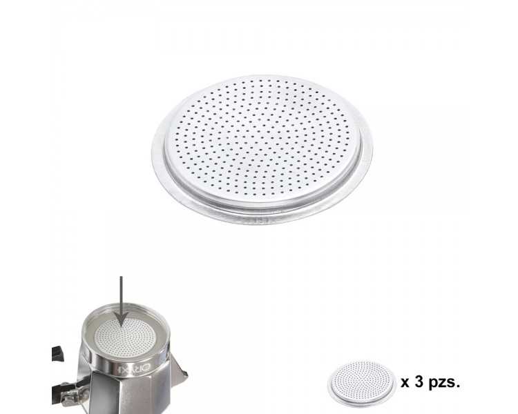 Filtro Cafetera Aluminio Classic / Inducción 2 Tazas (3 Unidades)