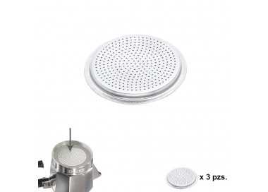 Filtro Cafetera Aluminio Classic / Inducción 6 Tazas (3 Unidades)