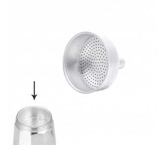 Embudo Cafetera Aluminio Classic / Inducción 2 Tazas