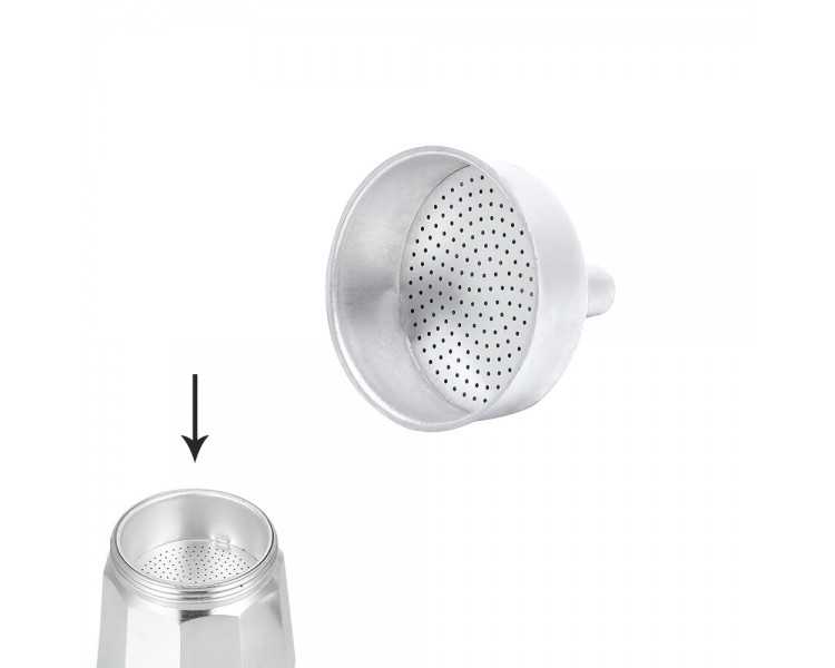 Embudo Cafetera Aluminio Classic / Inducción 2 Tazas