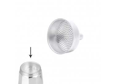 Embudo Cafetera Aluminio Classic / Inducción 2 Tazas