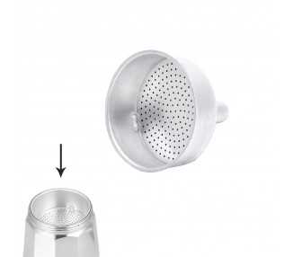 Embudo Cafetera Aluminio Classic / Inducción 3 Tazas