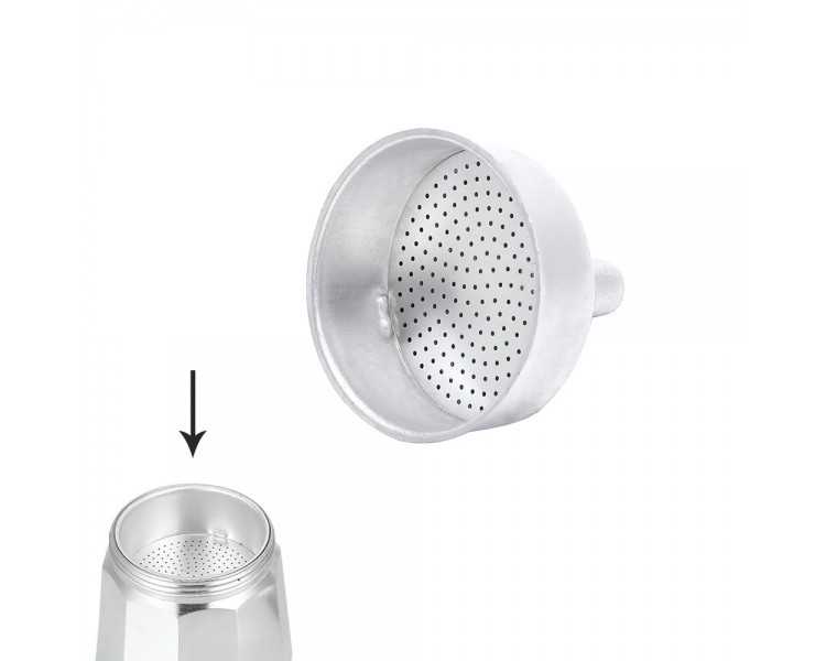 Embudo Cafetera Aluminio Classic / Inducción 3 Tazas