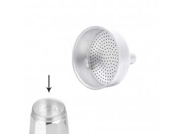 Embudo Cafetera Aluminio Classic / Inducción 3 Tazas