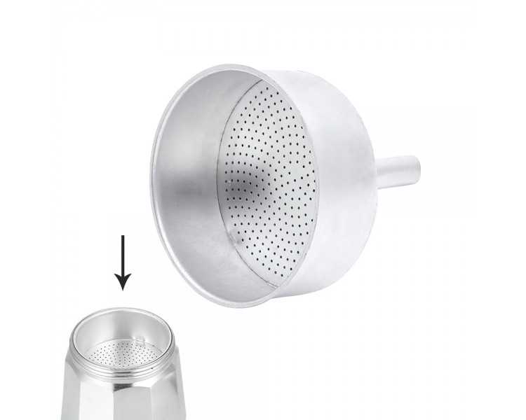 Embudo Cafetera Aluminio Classic / Inducción 9 Tazas