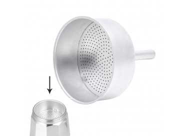 Embudo Cafetera Aluminio Classic / Inducción 12 Tazas