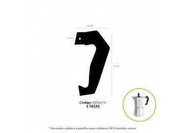Mango Cafetera Alumino Classic 6 Tazas