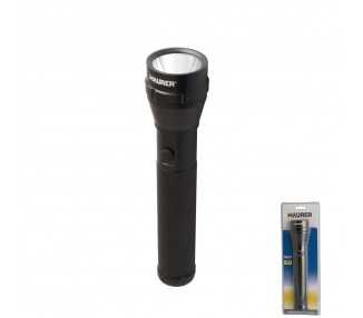 Linterna LED De Mano De Aluminio A Pilas	(2 D) Alta Luminosidad 120 Lumenes (3 Funciones) Mango Estriado